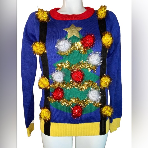 Tipsy Elves Santa Unicorn Women’s Medium - Picture 1 of 15